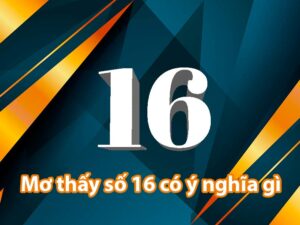 Mơ thấy số 16 mang ý nghĩa gì? Giải mã giấc mơ số 16