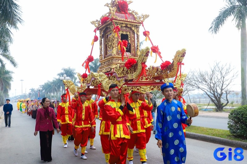 Mơ thấy mình rước kiệu trong lễ hội báo hiệu rằng bạn sắp có những trải nghiệm vui vẻ